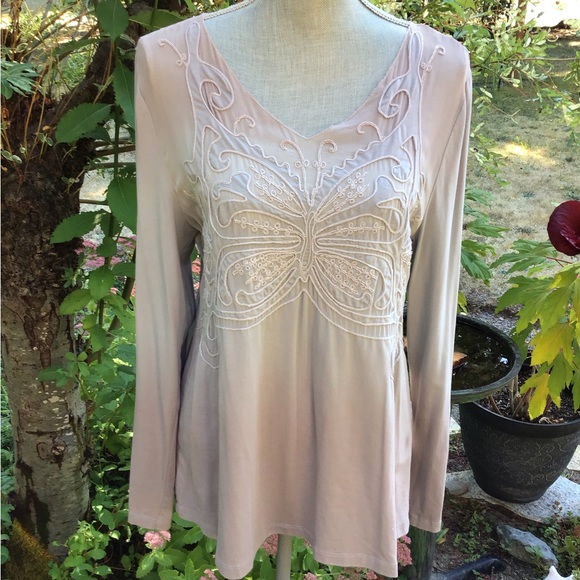 Sundance Embroidered Butterfly Tunic - Picture 2 of 3